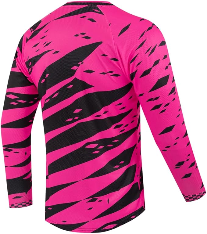 Youth Dirt Bike Jersey, Kids Mountain Bicycle Shirt Long Sleeve Powersports Children Downhill Jerseys for Big Kids