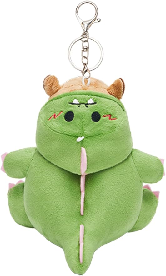 OLAOLA Capybara Plush Keychain, Cute Dinosaur Capybara Stuffed Animal Toys Key Chain, Kawaii Plushie Stuffed Toys for Kids Adults