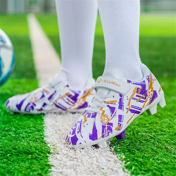 Kids Soccer Shoes Boys Football Cleats Professional Athletic Outdoor Trainning Football Shoes Youth Girl Turf Soccer Cleats