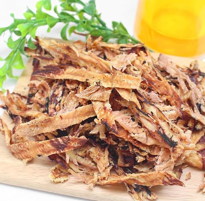 Gangwon Grilled Dried Squid Snack, Korean Squid Jerky, 11g Protein, 9.17oz | Grilled dried squid jerky · Resealable bag · High-protein Korean seafood snack for adults & kids · Authentic K-snack