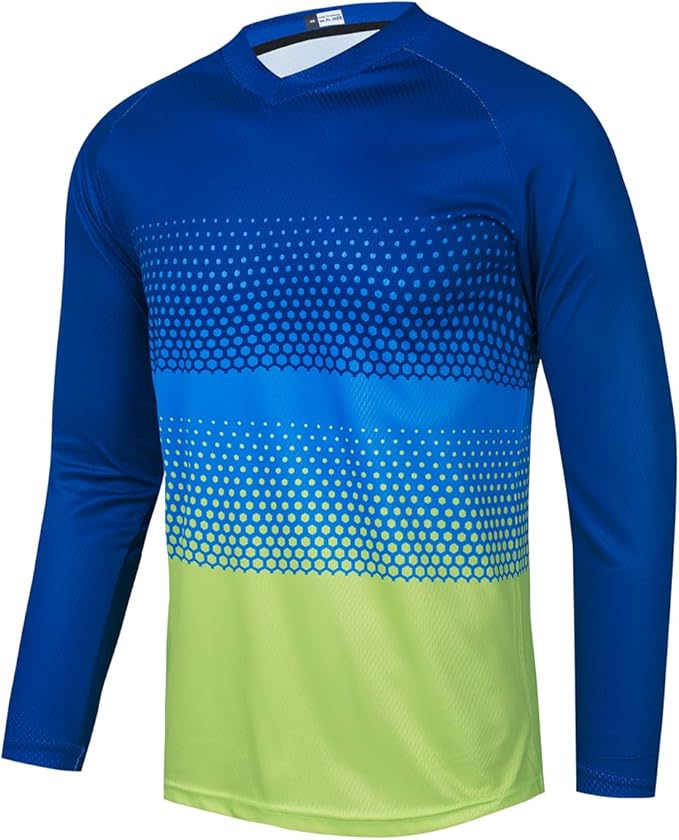 Dirt Bike Jersey for Youth, Kids Mountain Bicycle Shirt Long Sleeve Children Downhill Jerseys for Motorcycle Motocross