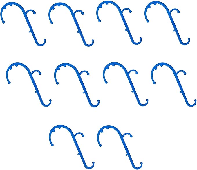Mount Plus MP005 Back Massager Handheld Tool | Back and Neck Massager | Trigger Point Therapy Self Massage Tool | Fibromyalgia Pain Relief (10 Pack Blue)