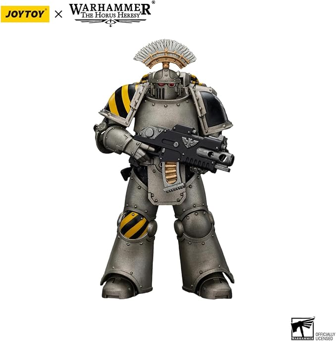 JOYTOY Warhammer The Horus Heresy lron Warriors MKlll Tactical Sergeant 1:18 Scale Action Figure Mecha Joy Toy Collection Model 4.8 inch