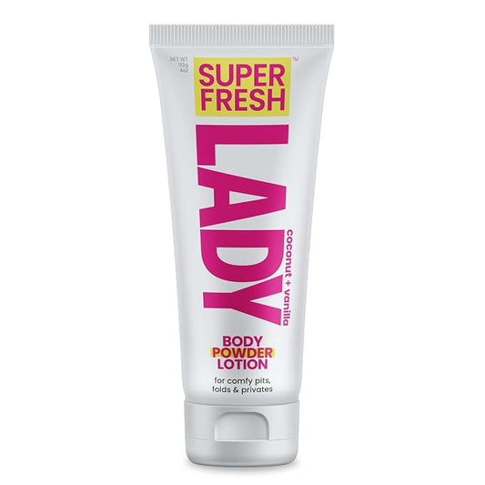 Lady Parts Whole Body Deodorant Lotion For Women | POWDER LOTION for Privates & Body to Stop Odor & Friction | Aluminum Free | CocoVanilla Scent | 4oz