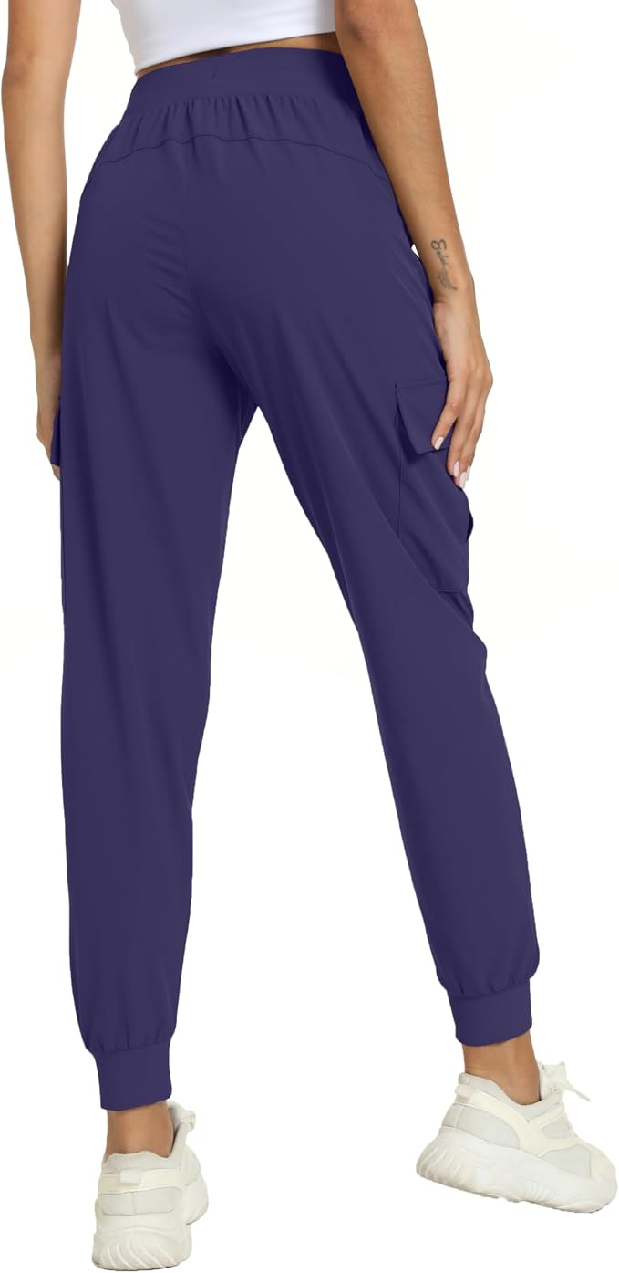 Women's Joggers Cargo Pants Lightweight Quick Dry Hiking Running Pants for Athletic Casual & Outdoor