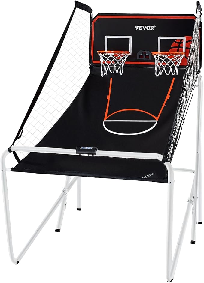 VEVOR Basketball Arcade Game Indoor, 2 Player Indoor Basketball Game, Home Dual Sport with 8 Game Modes, Electronic Scoreboard, and Inflation Pump,Adults