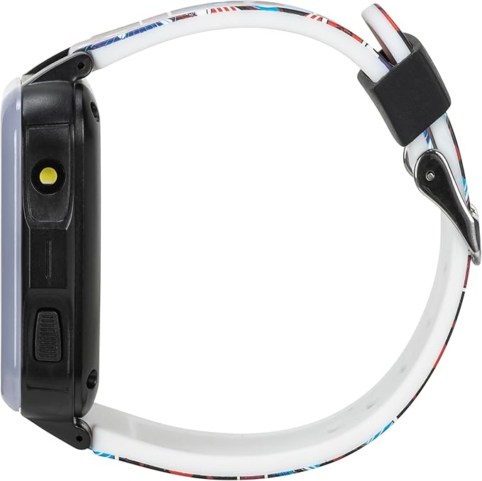 Marvel Spider-Man Kids Smart Watch with Touchscreen Camera Games Voice Recorder Flashing Bezel Alarm Stopwatch Step Counter Printed Silicone Band Fits Wrist Sizes 5.5” to 8”