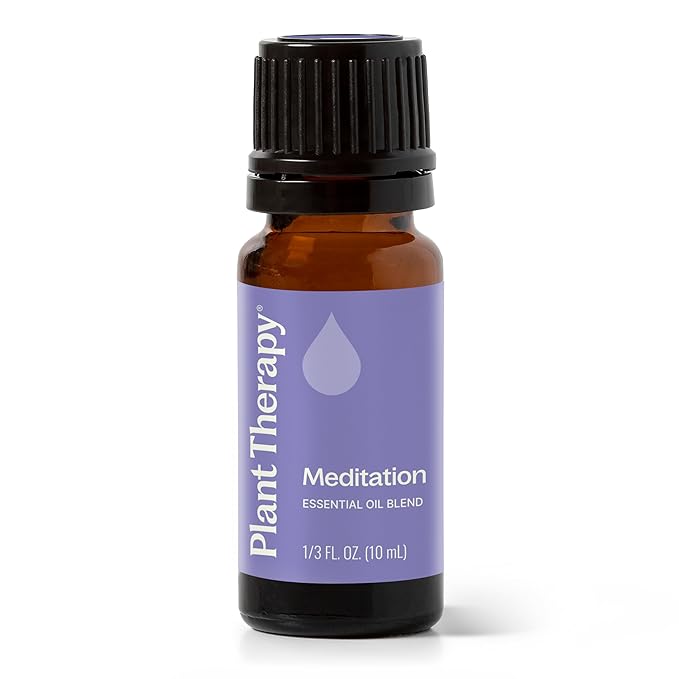 Plant Therapy Meditation Essential Oil Blend 10 mL (1/3 oz) 100% Pure, Undiluted, Calming Aromatherapy for Yoga, Mediation, and Self Care
