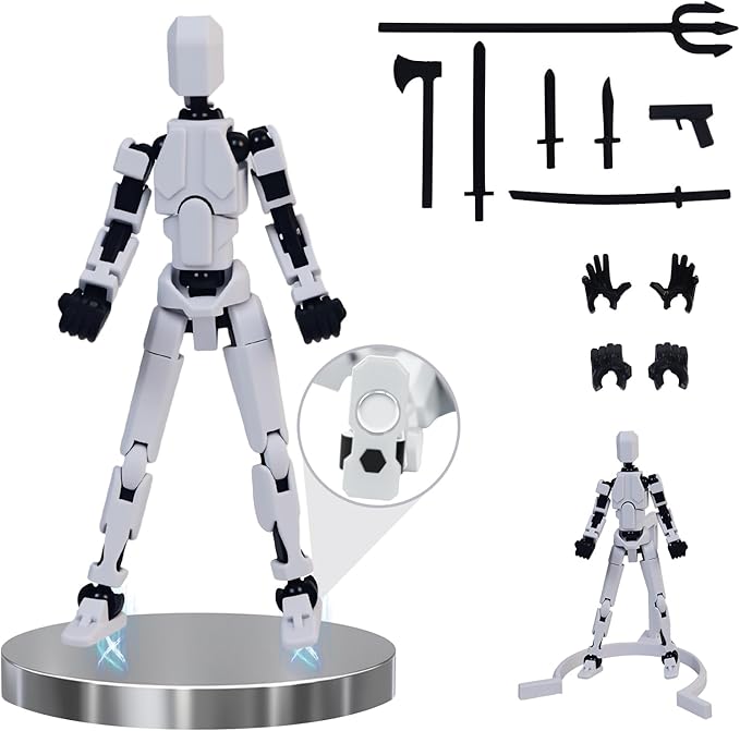 Multi-Jointed Action Figures Set, Model 13 All-in-one molding Accessories with Magnetic, Desktop Decor & Collectors' Toys