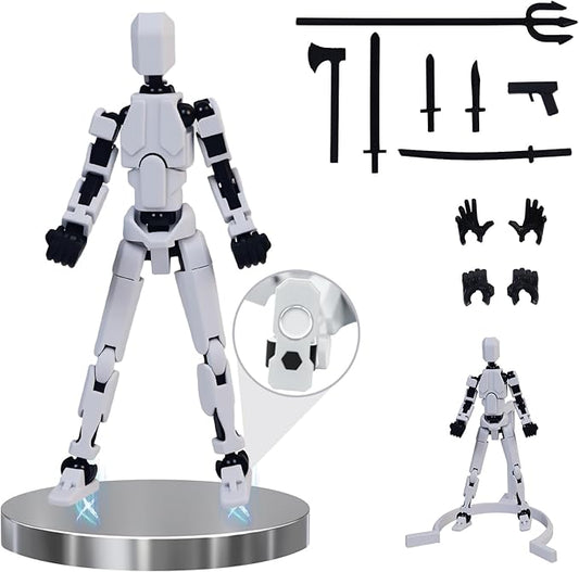 Multi-Jointed Action Figures Set, Model 13 All-in-one molding Accessories with Magnetic, Desktop Decor & Collectors' Toys
