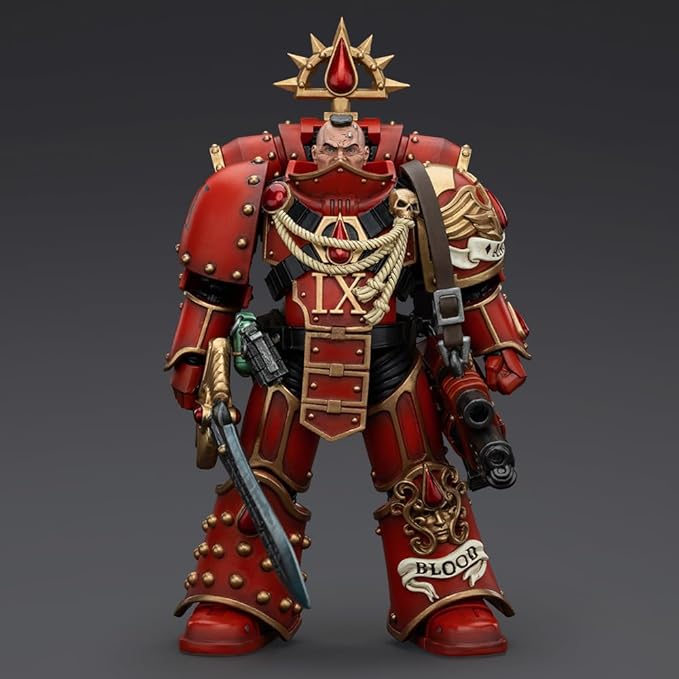 JOYTOY-Warhammer The Horus Heresy -1:18-Action Figure-Blood Angels Raldoron First Captain of The Blood Angels-Collection Model Birthday Gifts-4.9-Inches