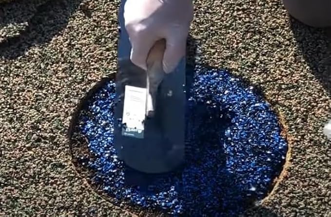 Poured-in-Place Surfacing Repair Kit Fix Rubber Playground (Green/Black, Standard)