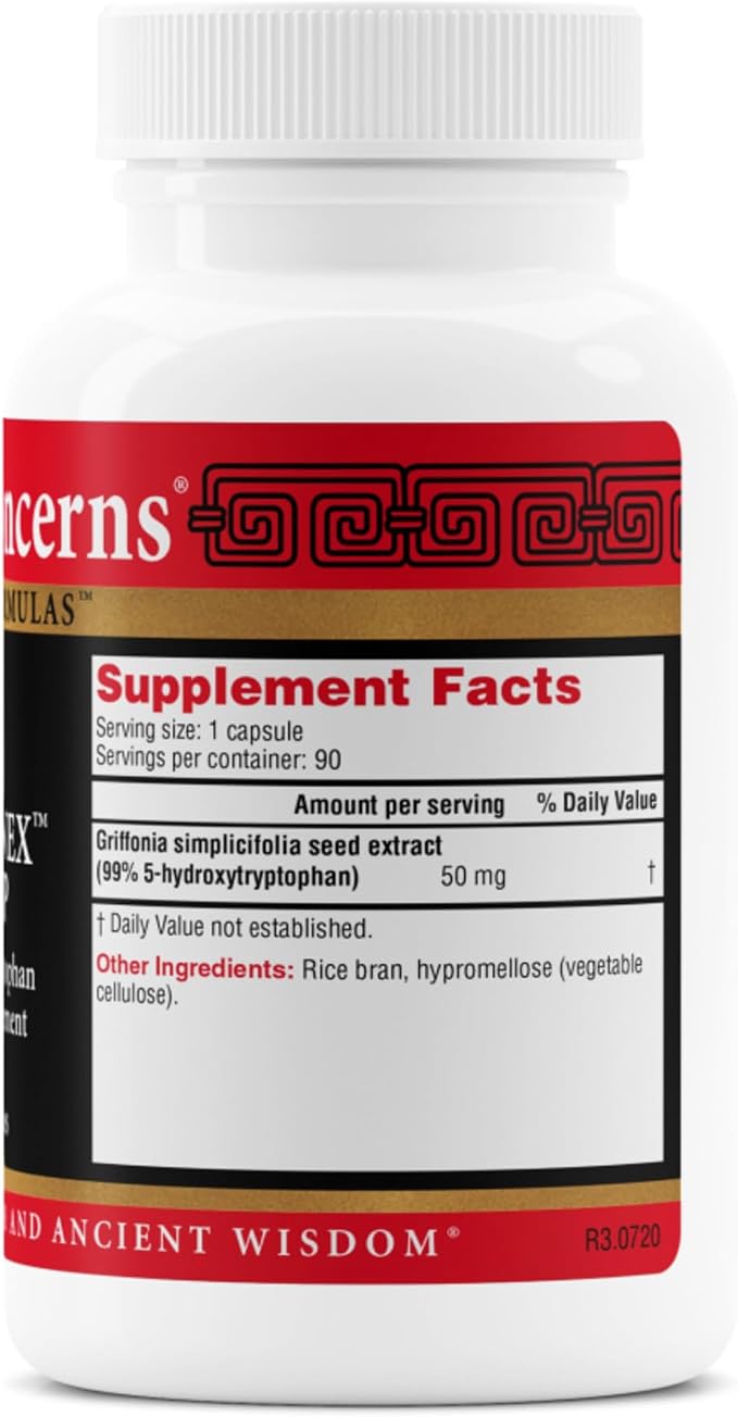 Griffonex 5-HTP - Mood Support Supplement - Griffonia Simplicifolia Capsules for Weight Support & Insomnia - Natural Sleep Support with 50mg 5HTP - Vegan Mood & Sleep Aid - 90 Capsules