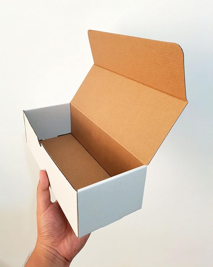Fageverld Top loader Storage Box, Cardboard Toploader Card Box, Holds 1200 Sports & Trading Card, Fits Baseball Football Cards, 8 Count