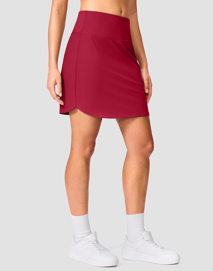 G Gradual 16"/18" Skorts for Women Golf Skirt with 2 Pockets Summer Casual | Built-In Shorts, High Waist, Soft 4-Way Stretch, Breathable Mesh Liner, Tennis Pickleball Athletic Wear, Easy To Match