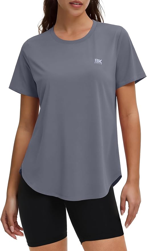 BKRIVE Workout Tops for Women UPF 50+ Quick Dry Shirts (S-3XL) | Ideal for Hiking, Yoga, Running, Gym workouts, Pilstes, Tennis & Travel. Lightweight, Breathable & Moisture wicking