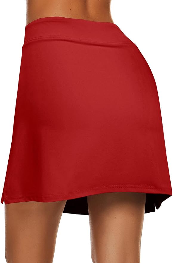 Ekouaer Women's Active Performance Skort Lightweight Skirt for Golf Tennis | Built-in Shorts, A Line, High Waisted, Tummy Control, Pickleball, Running, Workout, Sports, Skorts for Woman