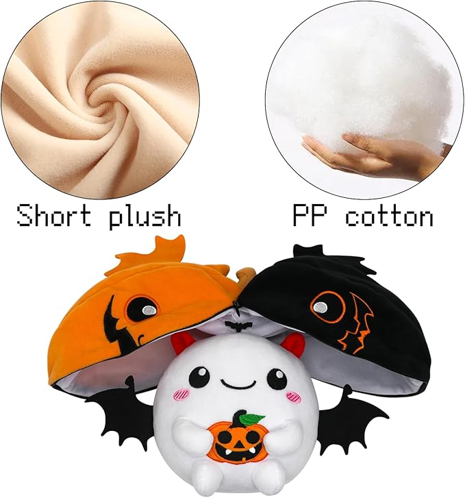 Halloween Plush Toys, Stuffed Animal Plush Pillow, Pumpkins Ghosts Halloween Plushies Toys for Adults and Kids, Birthday Party Home Decor