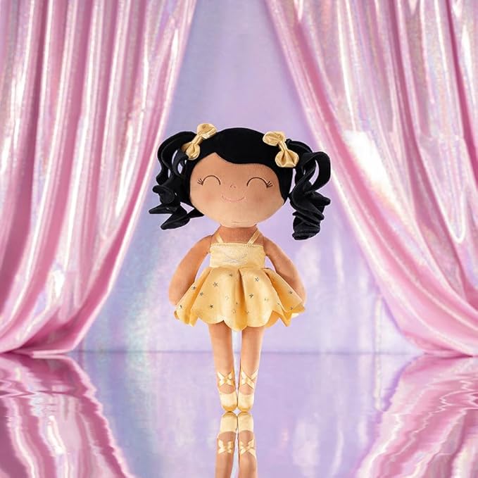Gloveleya Personalized Baby Doll – Custom Name Plush Ballerina Doll for Girls | 13 Inch Soft Keepsake Gift | Birthday, Christmas, Baby Shower Present & Comfort Toy