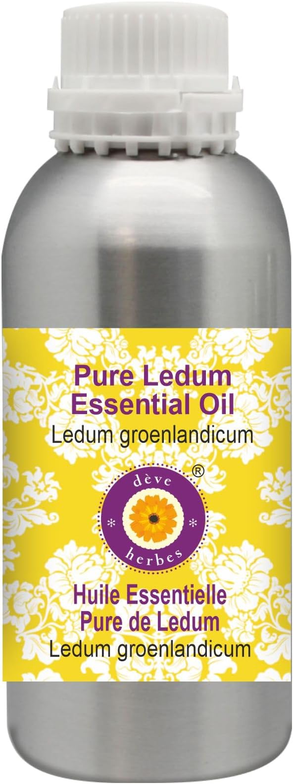 Deve Herbes Pure Ledum Essential Oil (Ledum groenlandicum) Steam Distilled 300ml (10 oz)