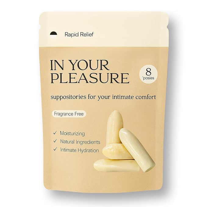 Vaginal Moisturizer Suppositories | Hydration Formula with Hyaluronic Acid, Squalene, Vitamin E, Cocoa Butter & Coconut Oil | Rapid Relief for Dryness & Hormone-free Intimate Comfort | All-Natural