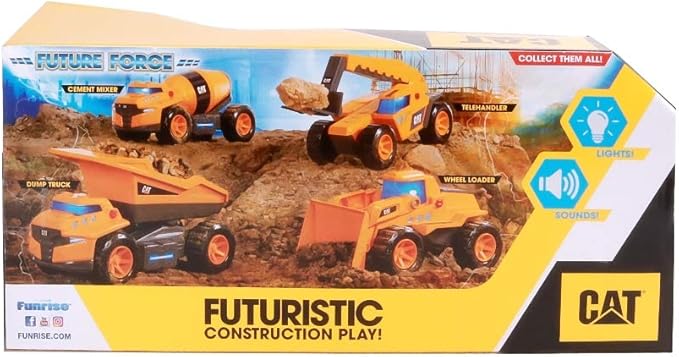 CAT Construction Toys, Future Force Telehandler Toy, with Lights and Sounds, Ages 3 and Up