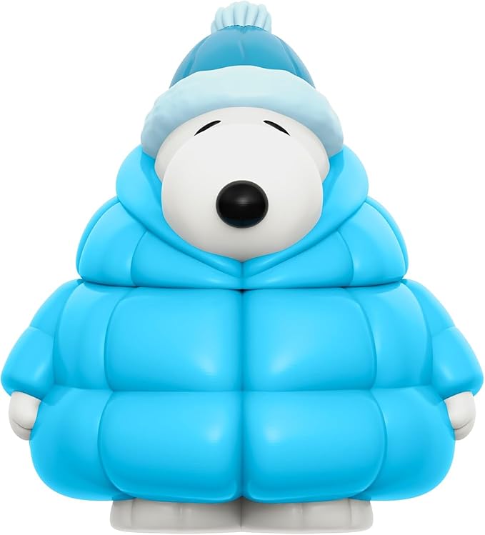 Super7 Fun! Fun! Peanuts Snoopy (Puffy Coat) Vinyl Figure - 5" Peanuts Action Figure - Classic Cartoon Fans Collectibles & Retro Toys - Cartoon Model for Collectors & Display Figurine - Comic Strips