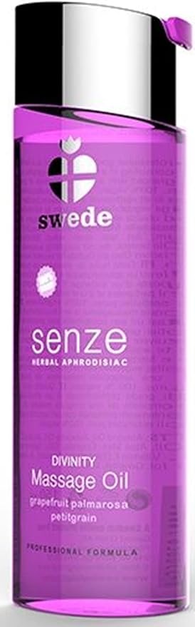 Swede Massage Oil, Herbal, Aphrodisiac, Erotic, Warming Body Oil, Foreplay, Sensual Massage Oil for Couples, Yoni, Relaxing, Full Body, Lotion Massage Oil, Flavor (DIVINITY (2.5 OZ), 2.5 fl oz / 75ml)
