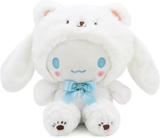 Kawaii Cartoon White Bear Cross-Dressing Series Plush,Soft Plush Doll Cute Soft Toys, Plush Pillow Stuffed Animals Toy Birthday Gifts for Girls Kids ((White Bear-8in)