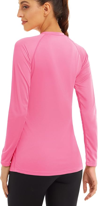 MAGCOMSEN Women's Long Sleeve Shirts UPF 50+ Sun Protection Shirts for Hiking Fishing Workout Rash Guard