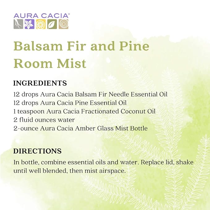 Aura Cacia Balsam Fir Needle Essential Oil | GC/MS Tested for Purity | 15ml (0.5 fl. oz.)