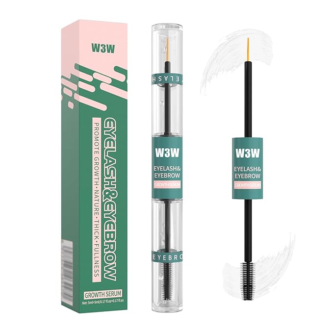 2 in 1 Eyebrow Eyelash Growth Serum,Natural Eyebrow Eyelash Serum for Longer, Fuller, and Thicker Brows Lash, eyelash and eyebrow growth serum