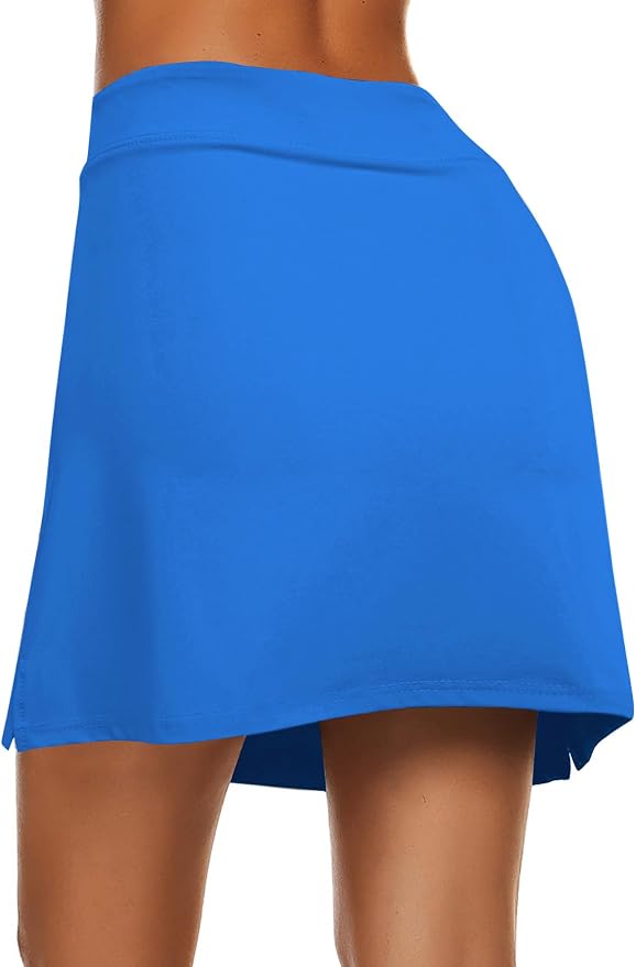 Ekouaer Women's Active Performance Skort Lightweight Skirt for Golf Tennis | Built-in Shorts, A Line, High Waisted, Tummy Control, Pickleball, Running, Workout, Sports, Skorts for Woman
