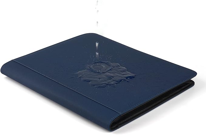 GERMUN Toploader Binder, Holds 324 Toploaders, 9 Pocket Top Loader Binders with Sleeves for 3 x 4'' Toploaders, Double-Sided Pocket Top Loader Storage Binder, Trading Card Binder - Diamond Blue