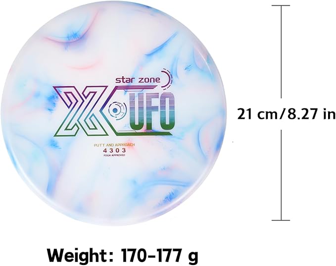 X-UFO Disc Golf Set - Disc Golf Starter Set, Includes 1 Putter, 1 Driver, and 1 midrange disc, Weighing 170-178 Grams. Suitable for Beginners and Professional disc Golf tournaments