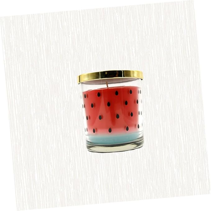 Fruit Shaped Smokeless Watermelon Scented Candle with Natural Essential Oils Handmade Aromatherapy Candle for Home and Office Décor