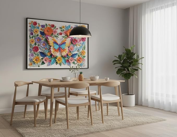 1000 Pieces Jigsaw Puzzles for Adults, Floral & Bird Series - Exquisite Nature Art & Seamless Fit, Calming Brain Teaser, Large 28" x 20", Great Gift for Garden Lovers（Wings of Spring）