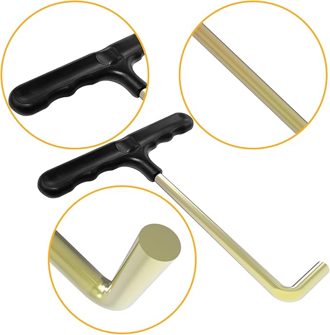 2 Pack Trampoline Spring Tool, Heavy Duty Spring Puller & Installation Hook with Comfortable Grip - Safe & Easy Removal Tool for Trampoline Repair and Assembly