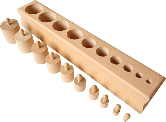 MONTESSORI OUTLET Cylinder Block (Part 1) for Children Aged 3-6: Montessori Education at School and Home