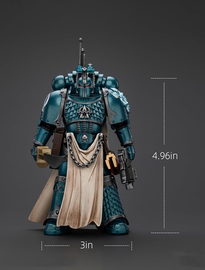 JOYTOY Warhammer The Horus Heresy Alpha Legion Legion Praetor with Power Sword - 1:18 Scale 4.96in Action Figure Mecha Joy Toy Collection Model
