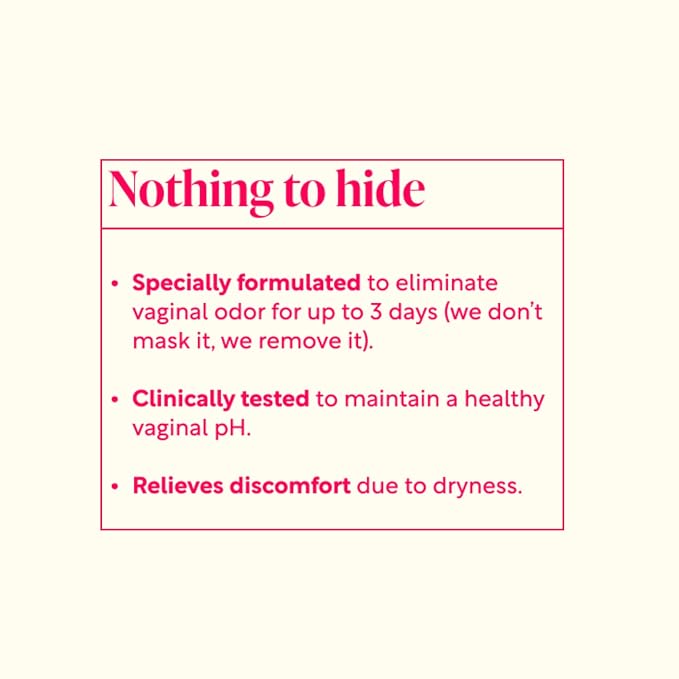 Rephresh Odor Eliminating Vaginal Gel, Fragrance Free, Balances Vaginal pH, Odor Control Up to 3 Days, 4 Pre-Filled Applicators (Pack of 2)