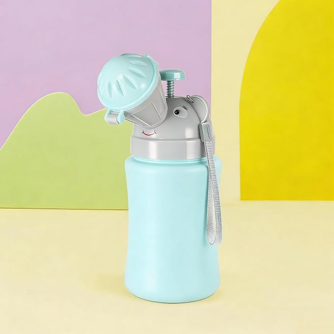 Portable Toddler Urinal for Boys 10oz-Travel Potty with Leak-Proof Design for Car, Road Trip, Camping & Emergency | Easy to Clean Pee Bottle for Kids, Little Boys Potty Training Urinal