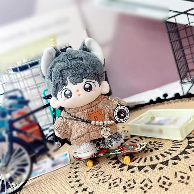 niannyyhouse 10cm~15cm 20cm Plush Doll Clothes Sweaters Jeans Accessories Doll Dressup (10cm~15cm)