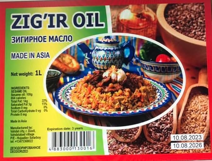 Zigir (Linseed) Oil-Zigir Tajik Treasures Linseed Oil