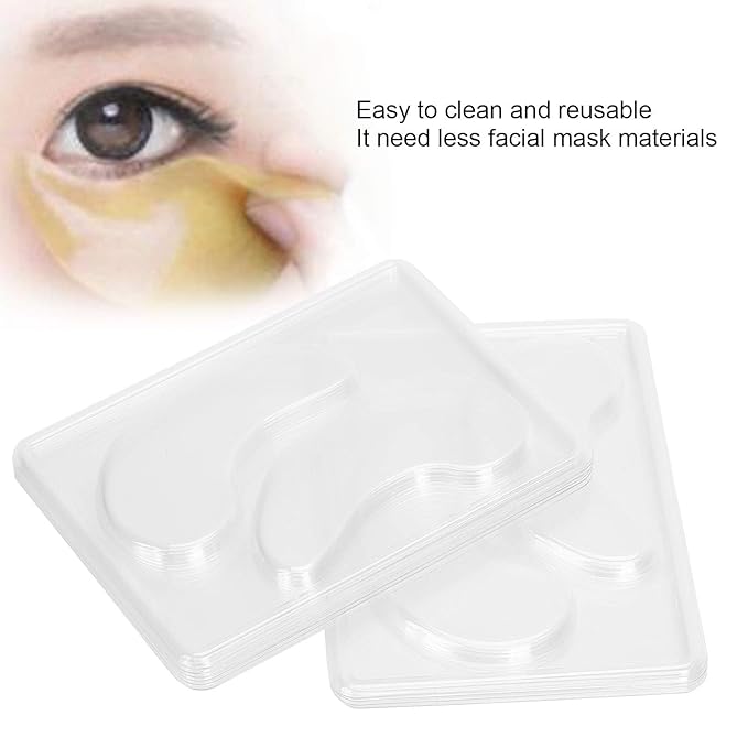 25PCS Eye Mask Molds, Portable Reusable Eye Mask Patch Tray Plate Set, DIY Under Eye Mask Mold