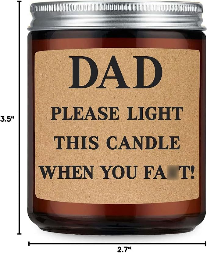 Fathers Day Dad Gifts from Daughter Son,Christmas Birthday Gifts for Step Dads Father in Law Him Bonus Daddy,Gift for Men Papa Grandpa Uncle Stepdad lavende Scented Candles