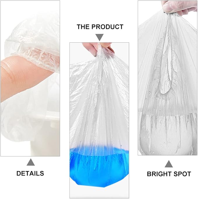 200pcs Cleaning Bags for Portable Potty Seats Travel-friendly Liners for Toddlers and Boy Girl Toilet Liners for Camping and Outdoors