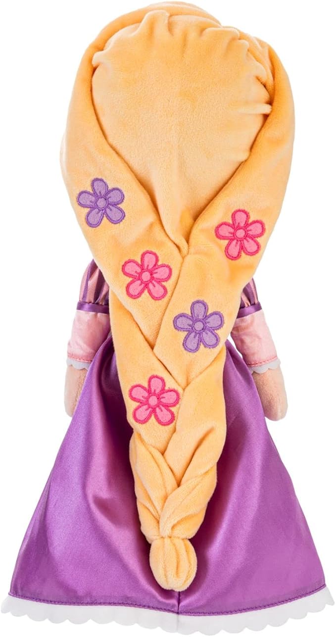 DISNEY STORE Official Princess Plush Doll, Rapunzel from Tangled, Medium 14 Inches, Soft Plushy with Embroidered Features, Princess Toys for Girls, Disney Dolls, Stuffed Animals for Girls