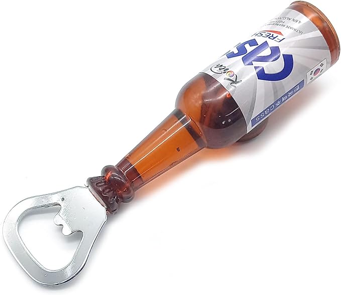 Creative Korea Beer Cass Opener Shape Bottle Opener Kitchen Accessories Fridge Magnets (G)