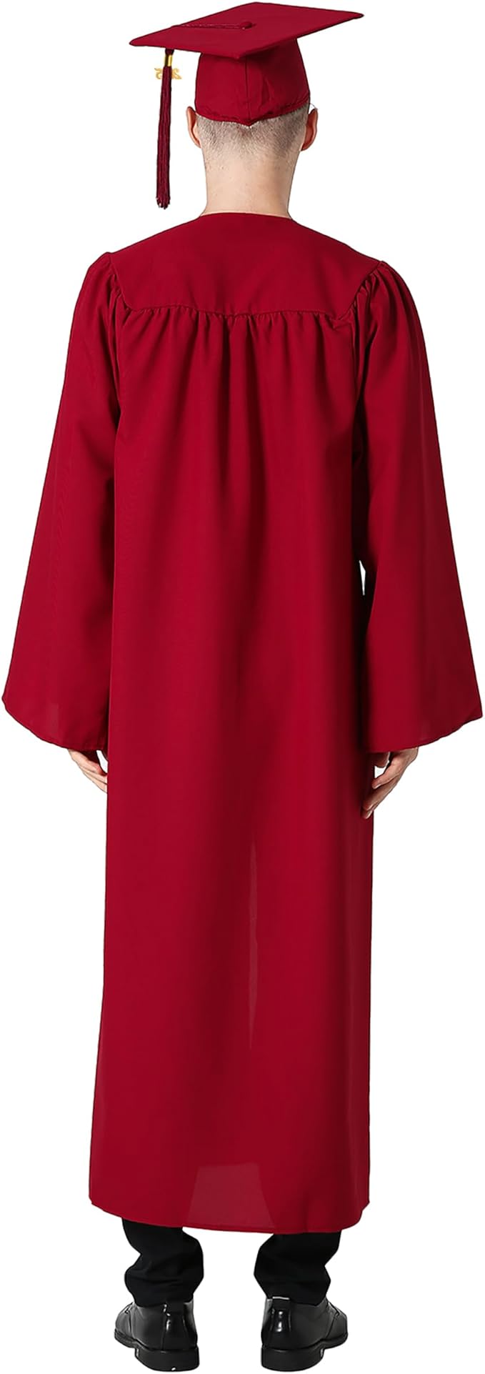 GraduationMall Matte Graduation Gown Cap Tassel Set 2025 for High School and Bachelor